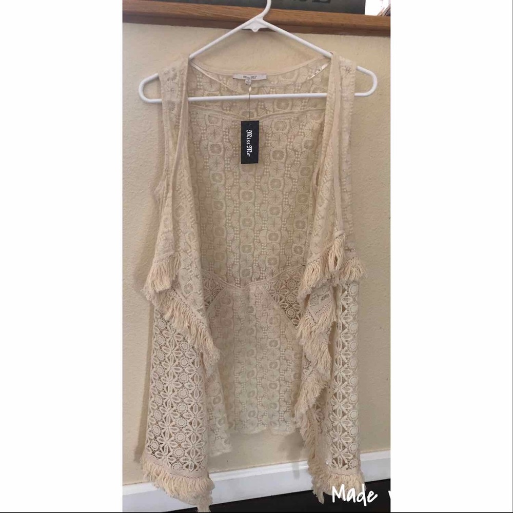 NWT Lace Vest